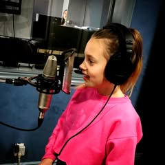 Kids recording their song